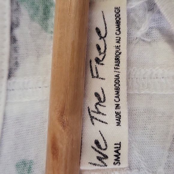 "Nina", "Boheme" Floral combo tee" By "We the free, By Free People" 🦋 - Picture 6 of 16